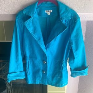 JOAN RIVERS JACKET (MEDIUM) TURQUOISE